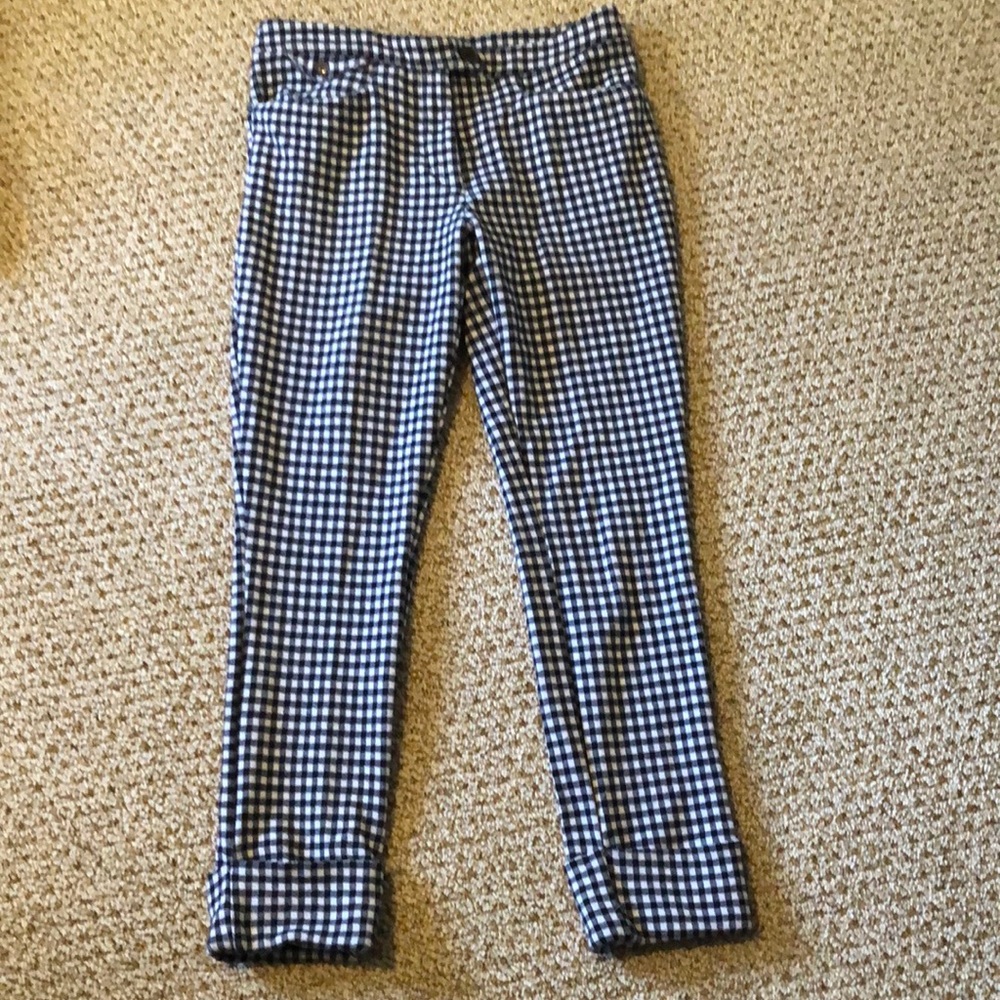 Anthropology cropped cuffed pants